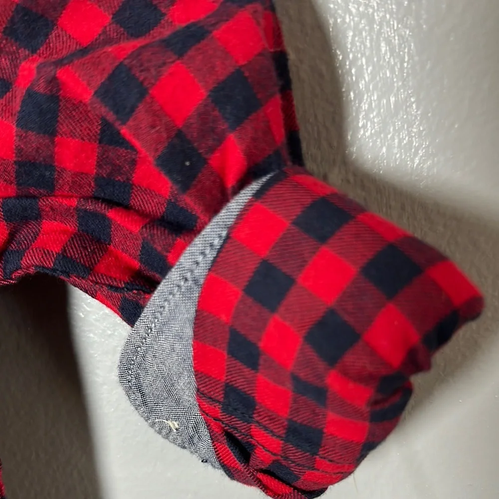 OshKosh B'gosh Red Plaid Kids Shirt Boy’s Button Up 3T New